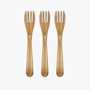 Wooden Fork Set